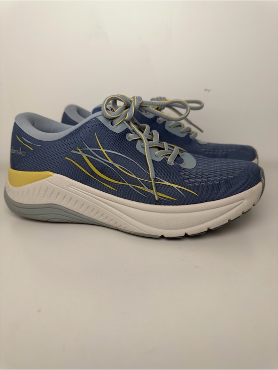 Dansko Shoes - Dansko Blue and Yellow Mesh Walking Shoes